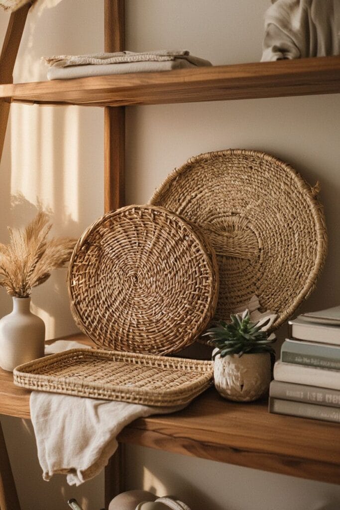 decorative baskets shelf decor accessories 