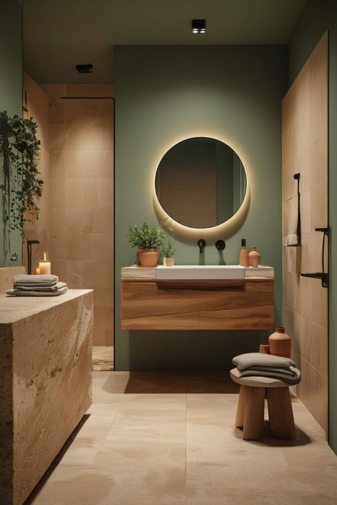 Earthy tone bathroom decor ideas 2026
