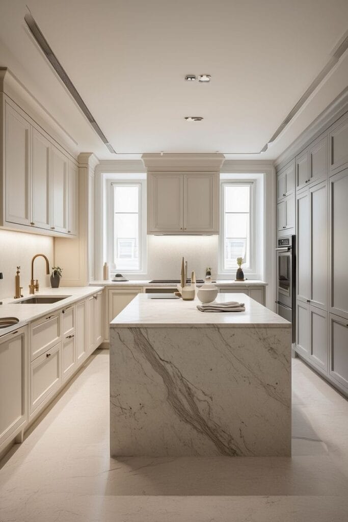 neutral color palette luxury kitchen decor ideas