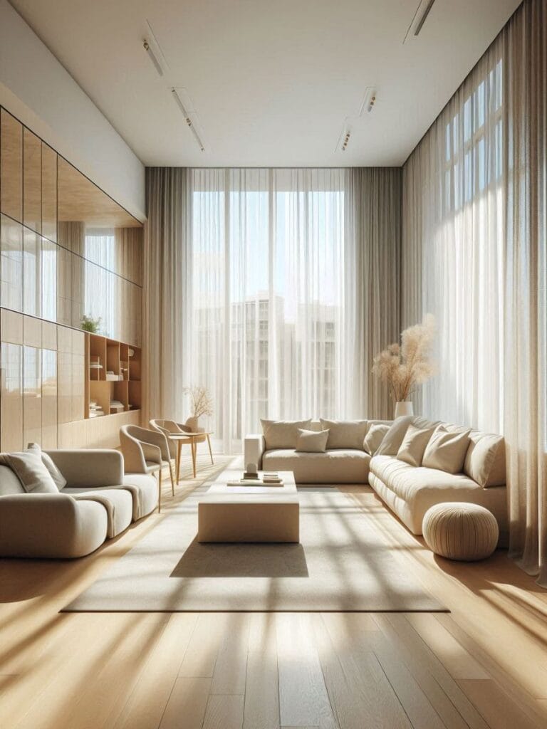 modern living room design ideas with natural light large window and a bright open layout 