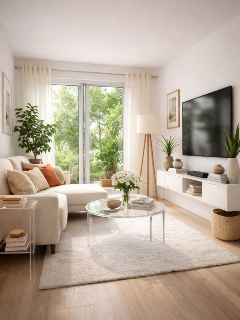 Small Living room ideas 2026 modern minimalist space