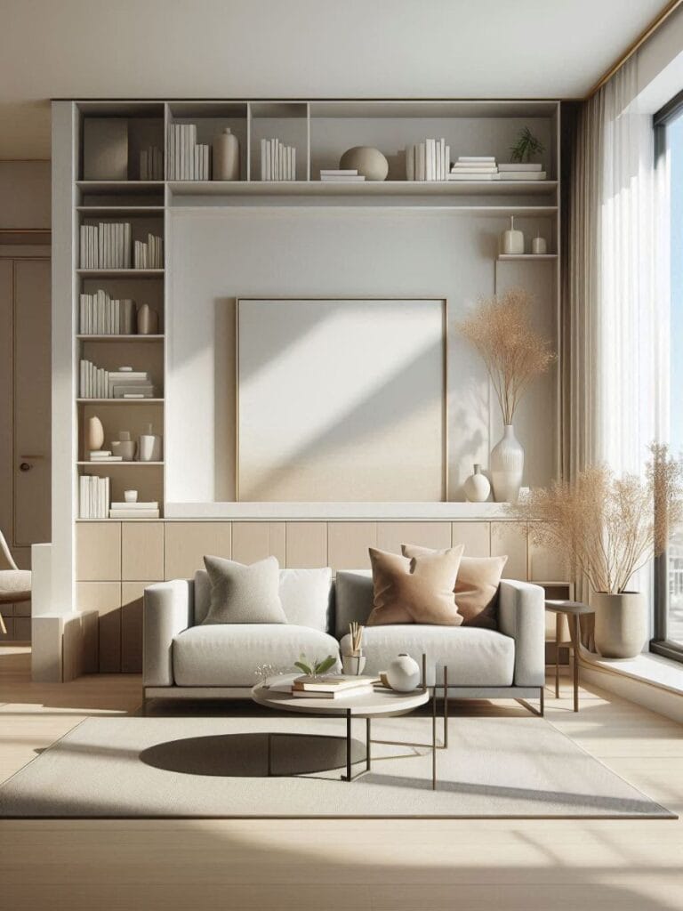 Modern Living Room Design With Neutral Colors Clean Layout, And Natural Light