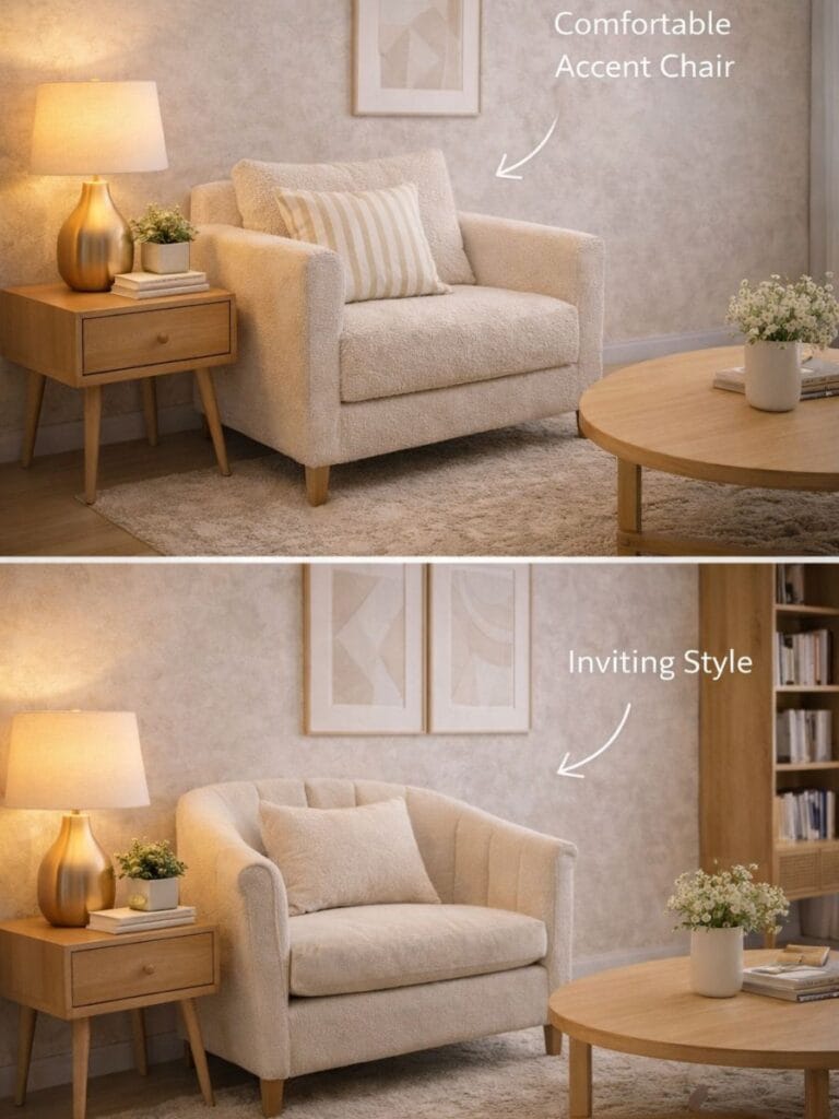 statement chair cozy room