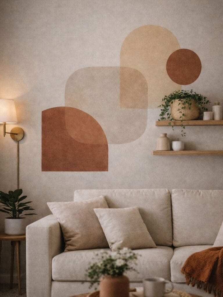 DIY accent shapes wall decor 