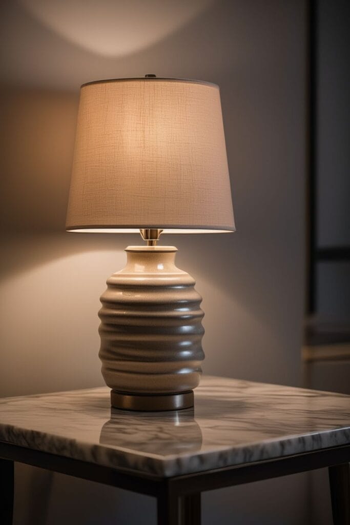 Textured base table lamp luxury decor ideas