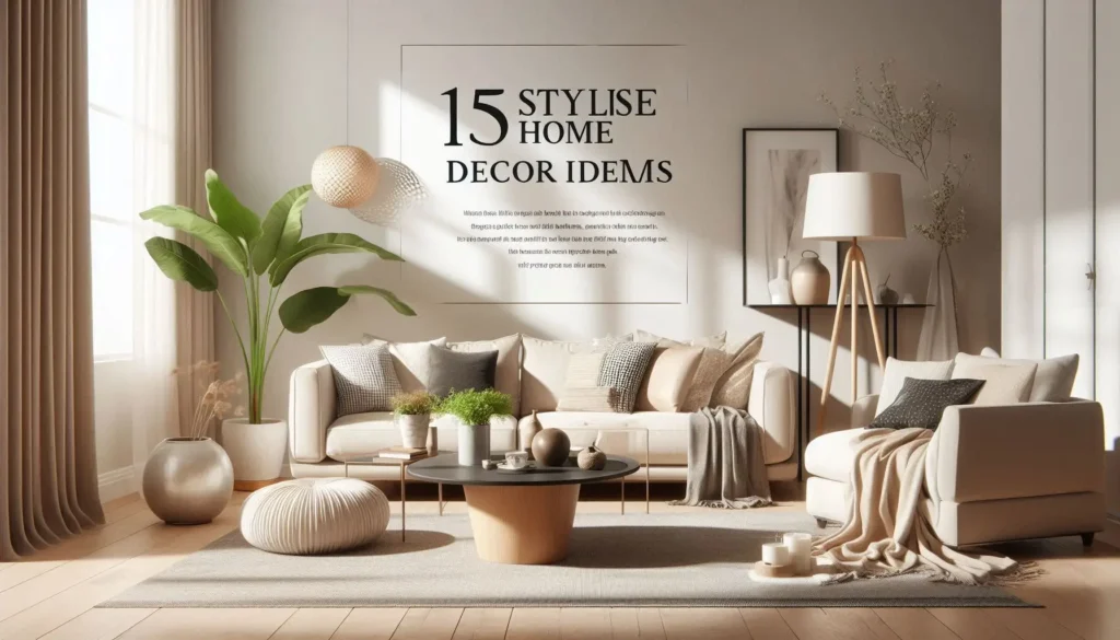 15 stylish home decor items for modern living rooms