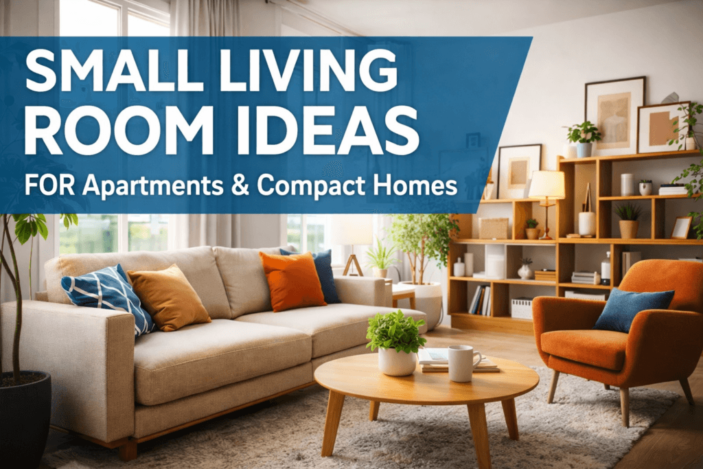 Small living room ideas for apartments withv smart furniture and modern decor