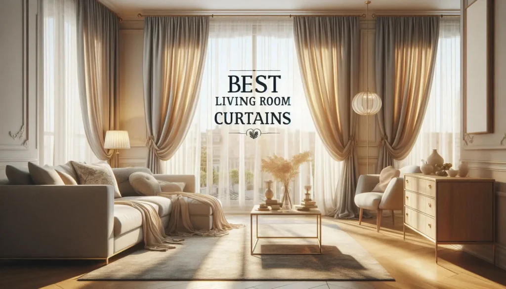 best living room curtains for modern homes with soft natural light