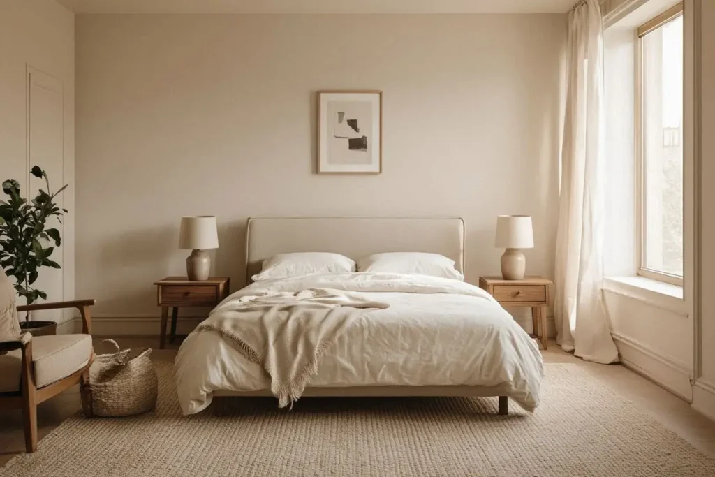 guest room ideas using warm neural colors for a cozy atmosphere