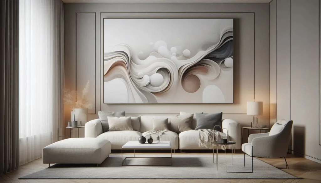 Large statment canvas wall art ideas for living room 