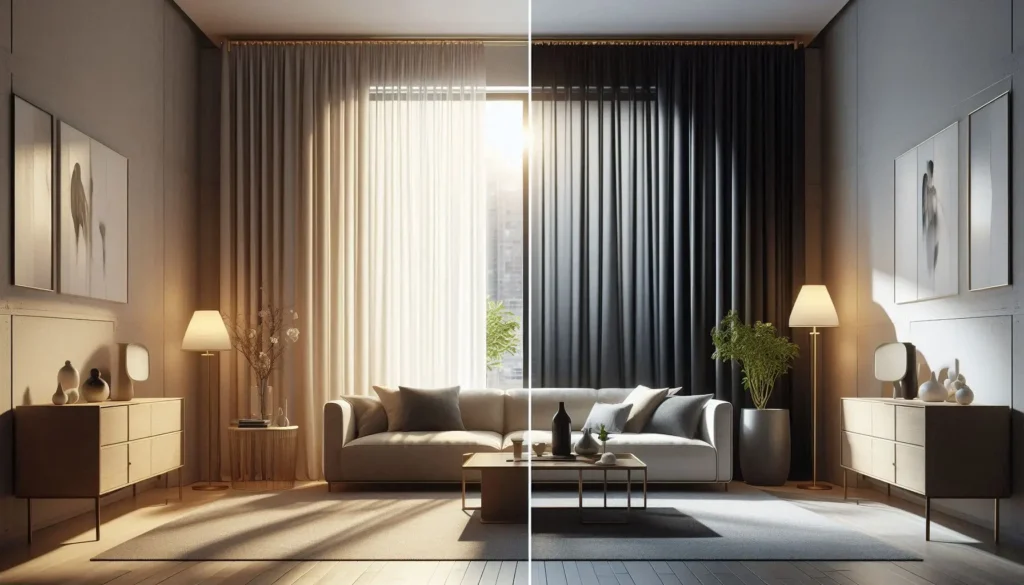 how blackout curtains for living room block light effectively