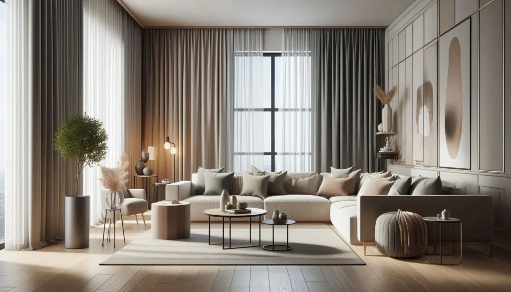 types of blackout curtains for living room interior 