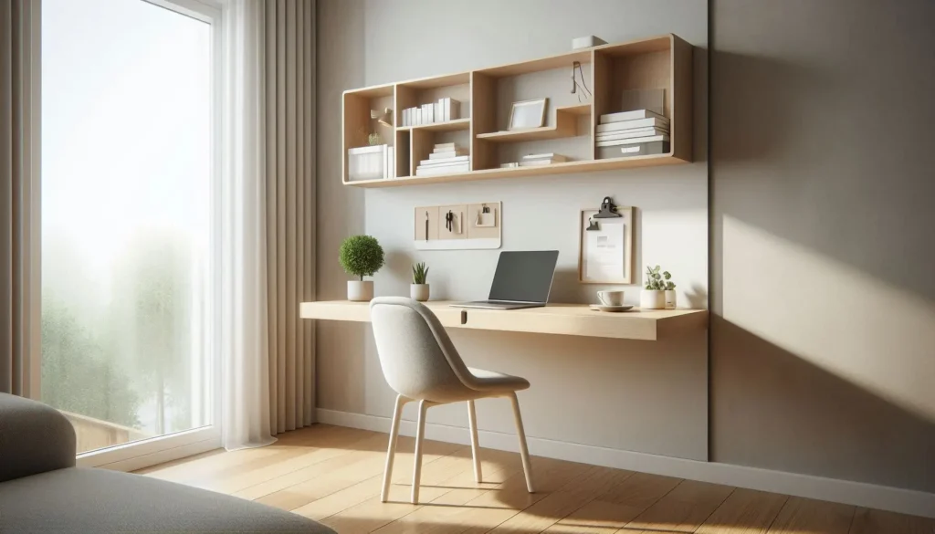 wall mounted desk modern home office